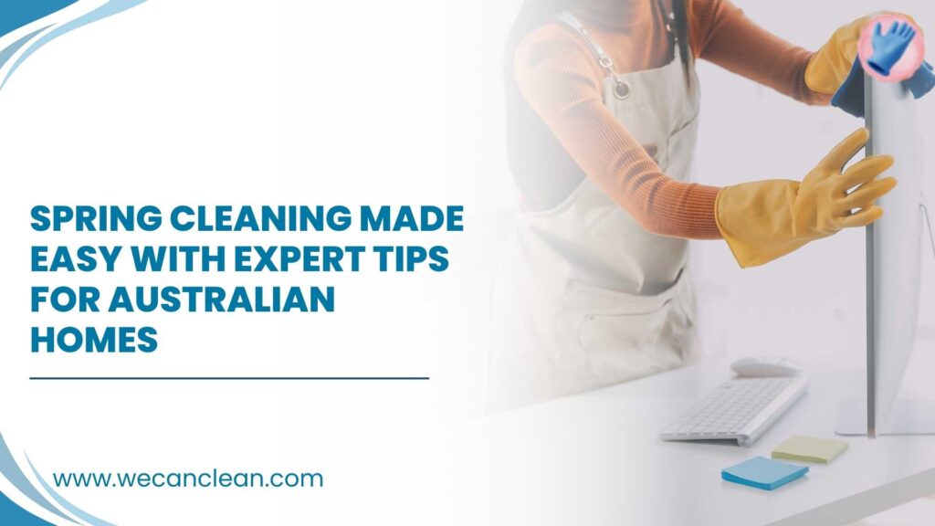 Spring Cleaning helps remove dust and dirt from living room surfaces.