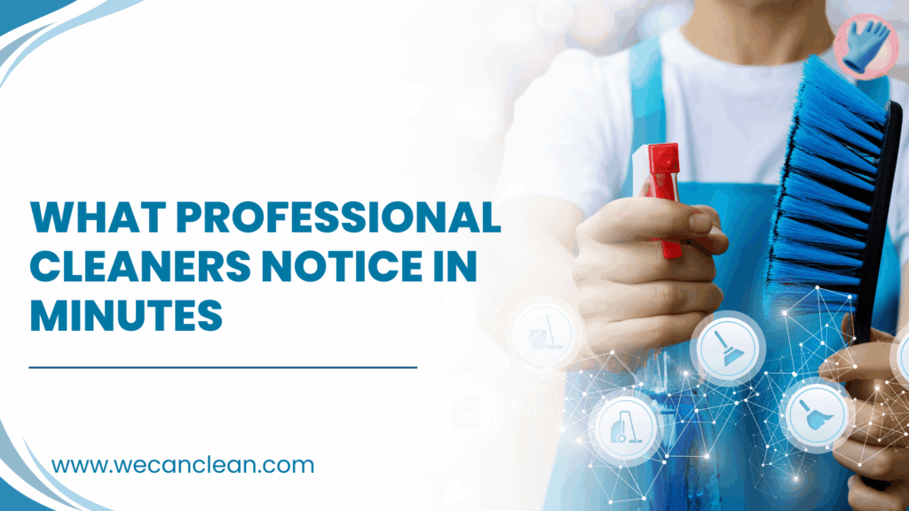 Professional cleaners notice small details others miss