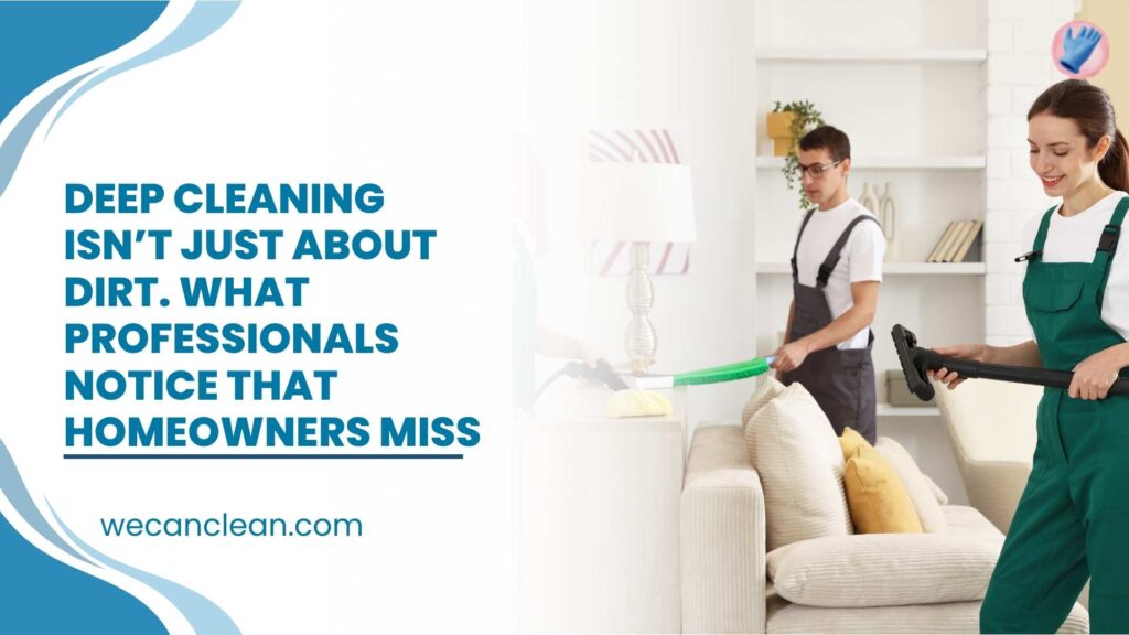 Professional disinfecting high touch points in a home Deep Cleaning job.